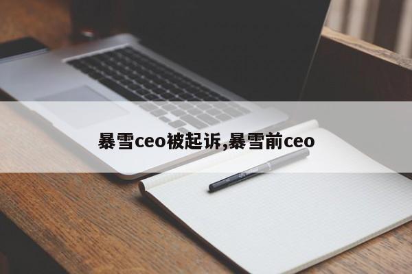 暴雪ceo被起诉,暴雪前ceo